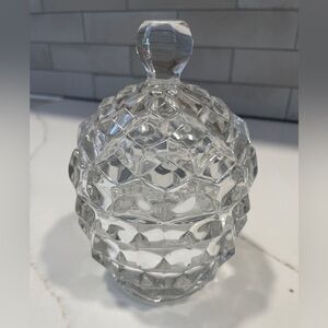 Fostoria America Cubist Candy Dish with Lid